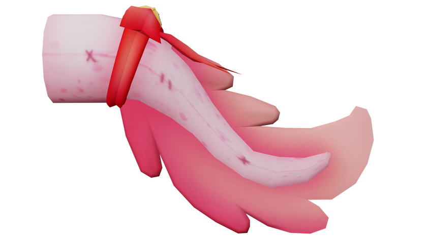 Giant Pink Plush Axolotl Tail