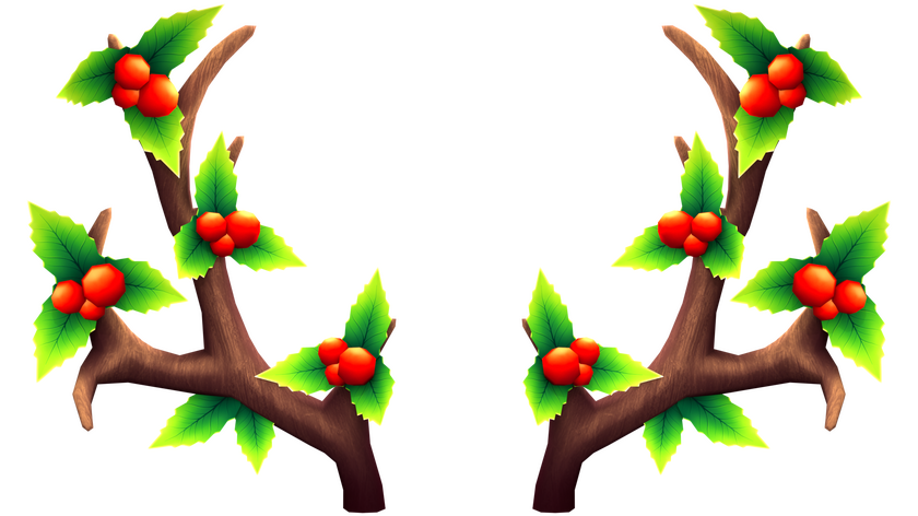 Festive Holly Antlers